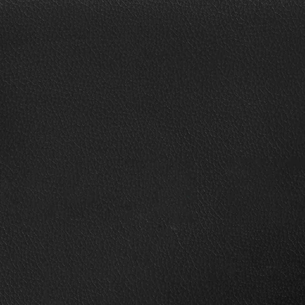 Coussin de tête de lit noir et blanc 100 cm similicuir - XIOS