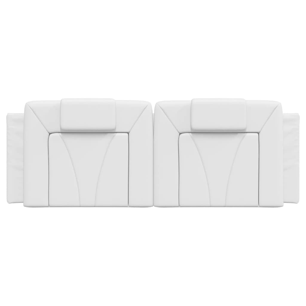Coussin de tête de lit blanc 120 cm similicuir - XIOS