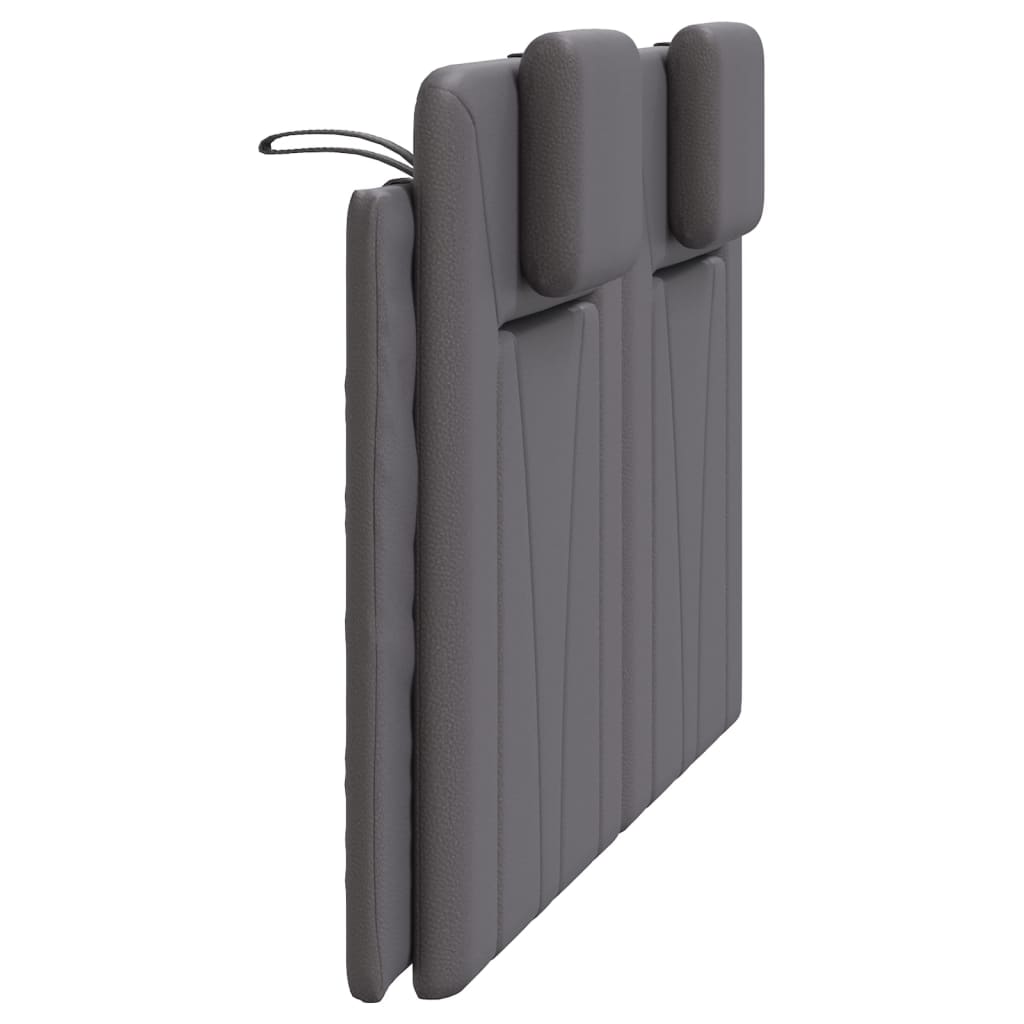 Coussin de tête de lit Viana gris 140 cm similicuir - XIOS