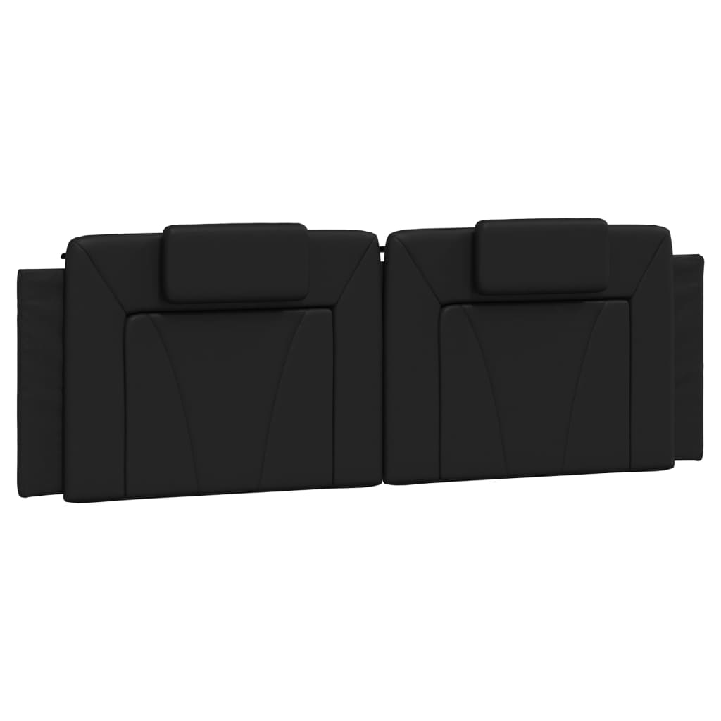 Coussin de tête de lit noir 160 cm similicuir - XIOS