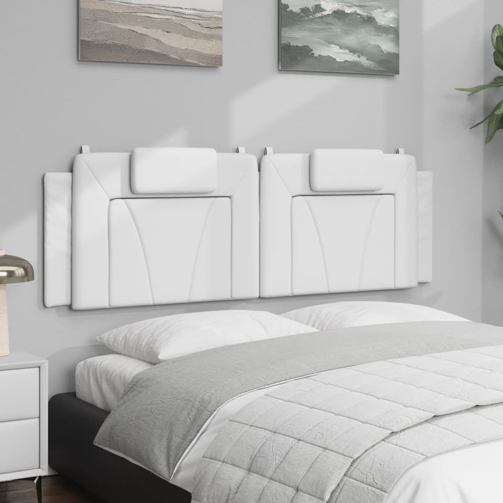 Coussin de tête de lit Viana blanc 160 cm similicuir - XIOS