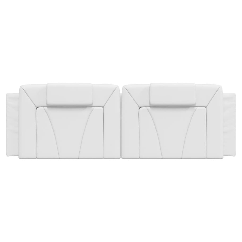 Coussin de tête de lit blanc 160 cm similicuir - XIOS