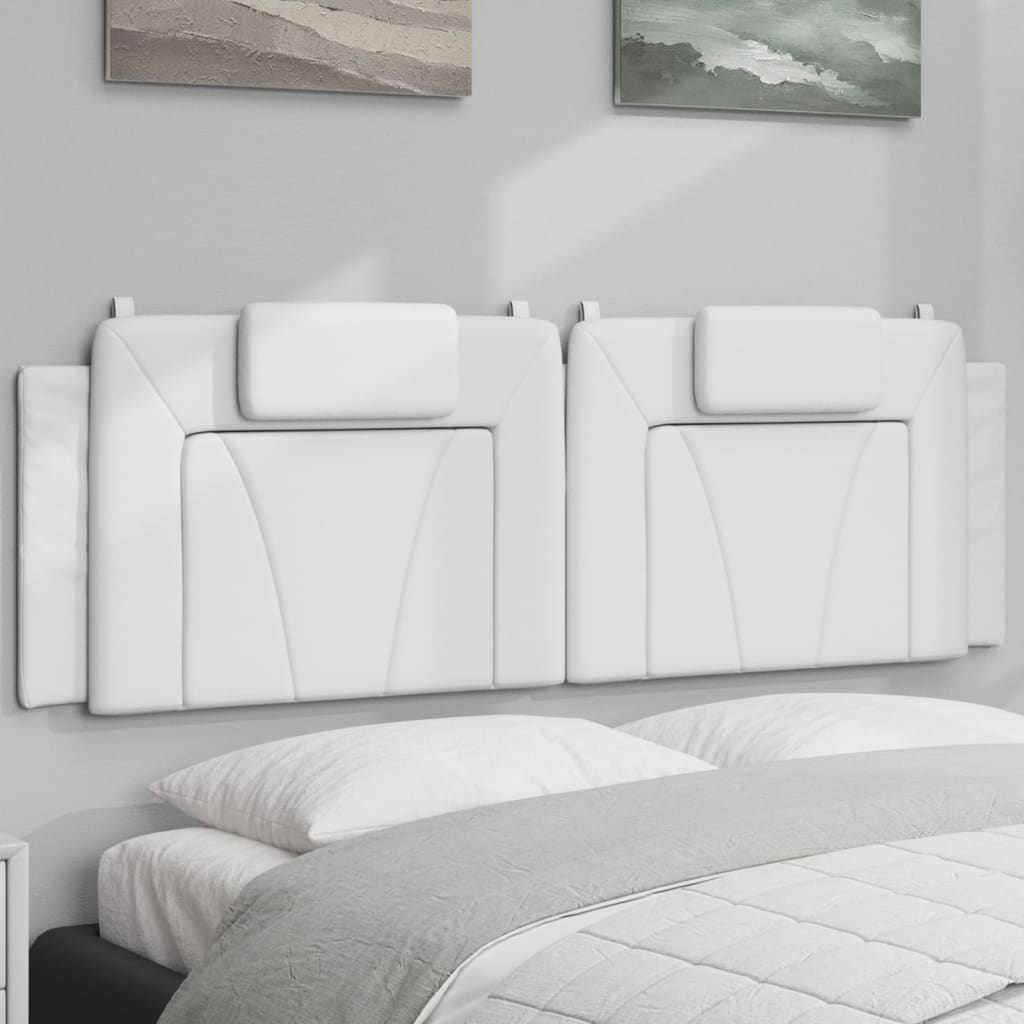 Coussin de tête de lit Viana blanc 160 cm similicuir - XIOS