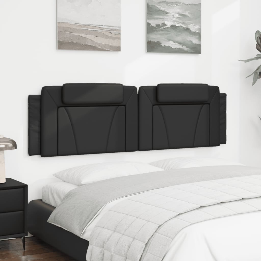 Coussin de tête de lit Viana noir 180 cm similicuir - XIOS