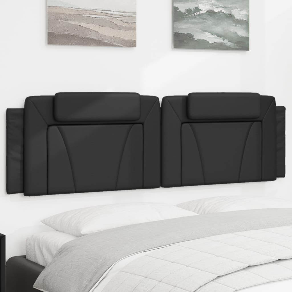 Coussin de tête de lit Viana noir 180 cm similicuir - XIOS