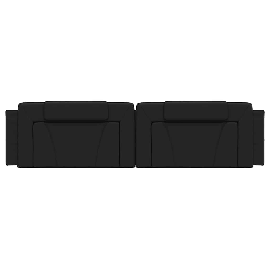 Coussin de tête de lit Viana noir 200 cm similicuir - XIOS