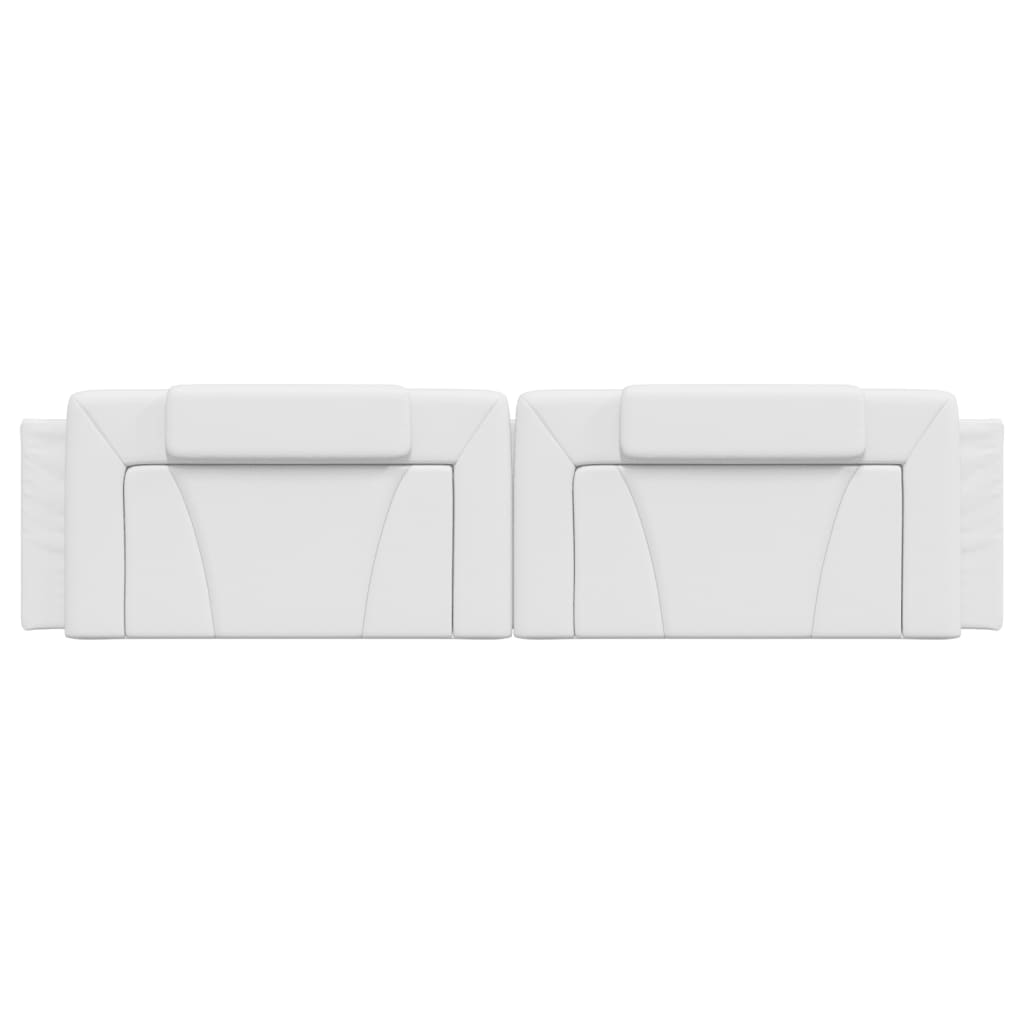 Coussin de tête de lit blanc 200 cm similicuir - XIOS