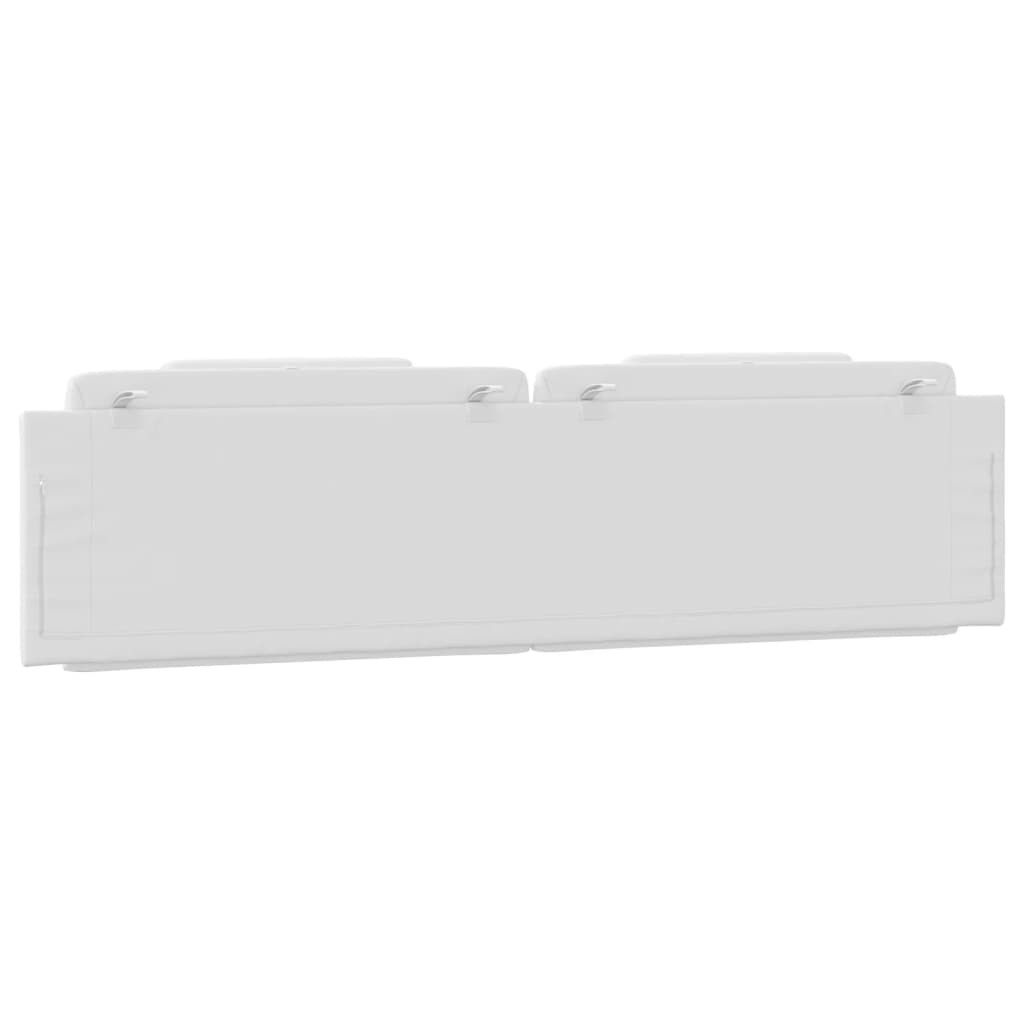 Coussin de tête de lit blanc 200 cm similicuir - XIOS