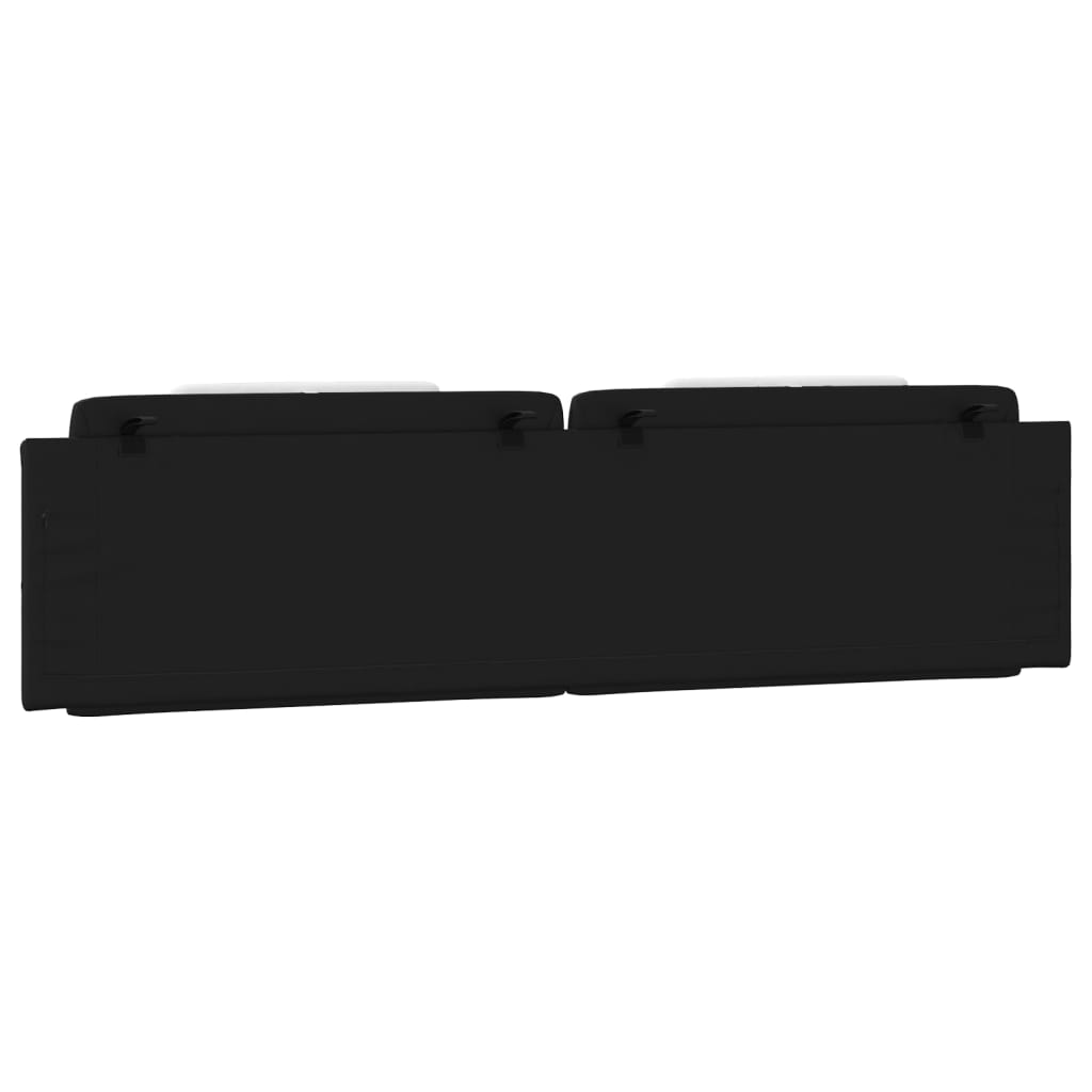 Coussin de tête de lit Viana noir et blanc 193 cm similicuir - XIOS