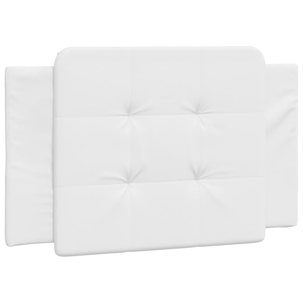 Coussin de tête de lit blanc 80 cm similicuir - XIOS