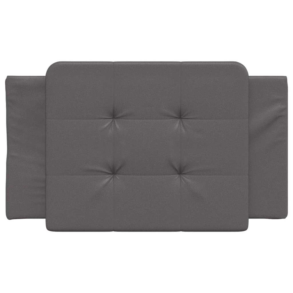 Coussin de tête de lit Zadar gris 80 cm similicuir - XIOS