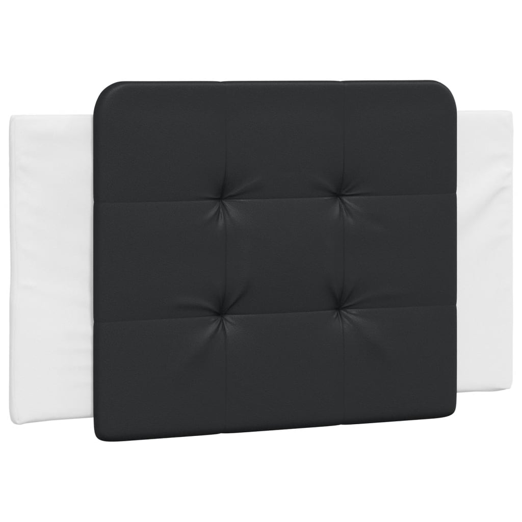 Coussin de tête de lit Zadar noir et blanc 80 cm similicuir - XIOS