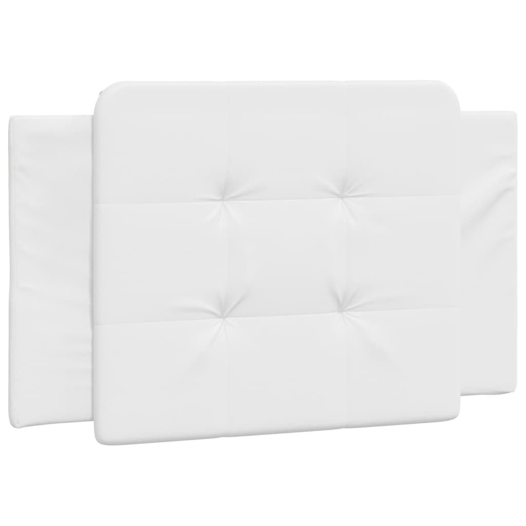 Coussin de tête de lit blanc 90 cm similicuir - XIOS