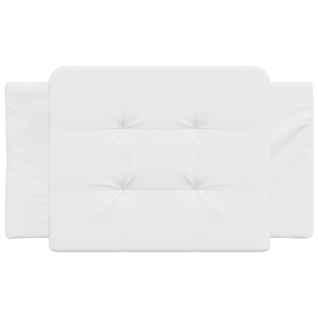 Coussin de tête de lit blanc 90 cm similicuir - XIOS