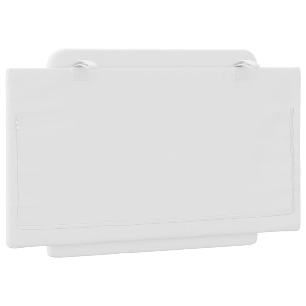 Coussin de tête de lit blanc 90 cm similicuir - XIOS