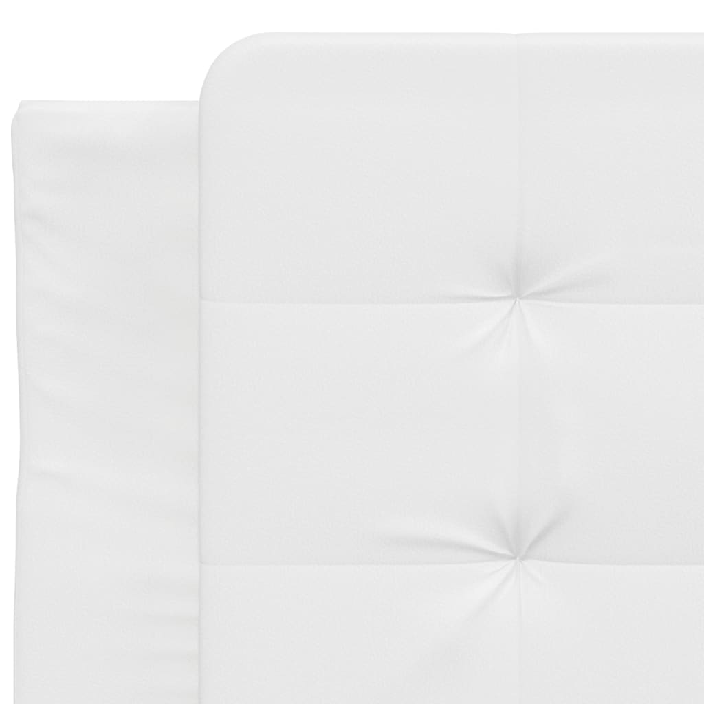 Coussin de tête de lit blanc 90 cm similicuir - XIOS