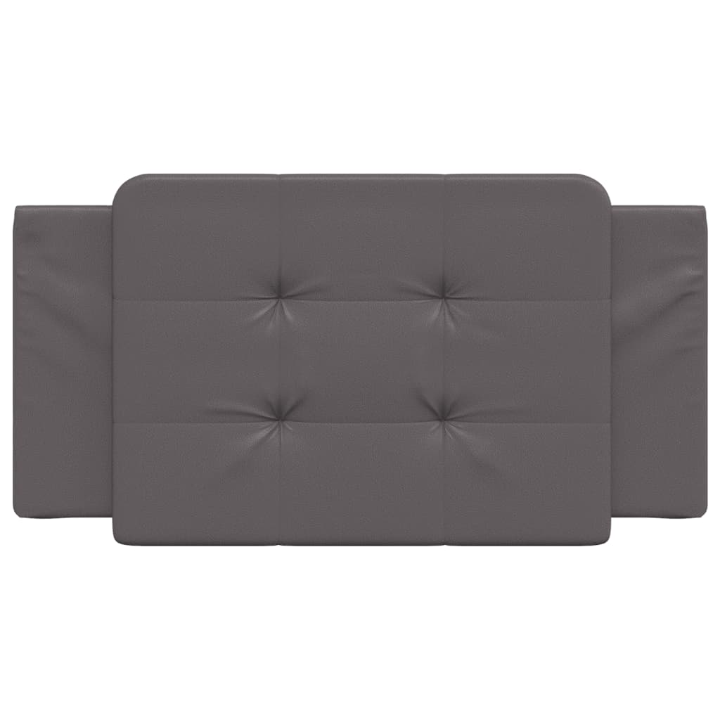 Coussin de tête de lit Zadar gris 100 cm similicuir - XIOS