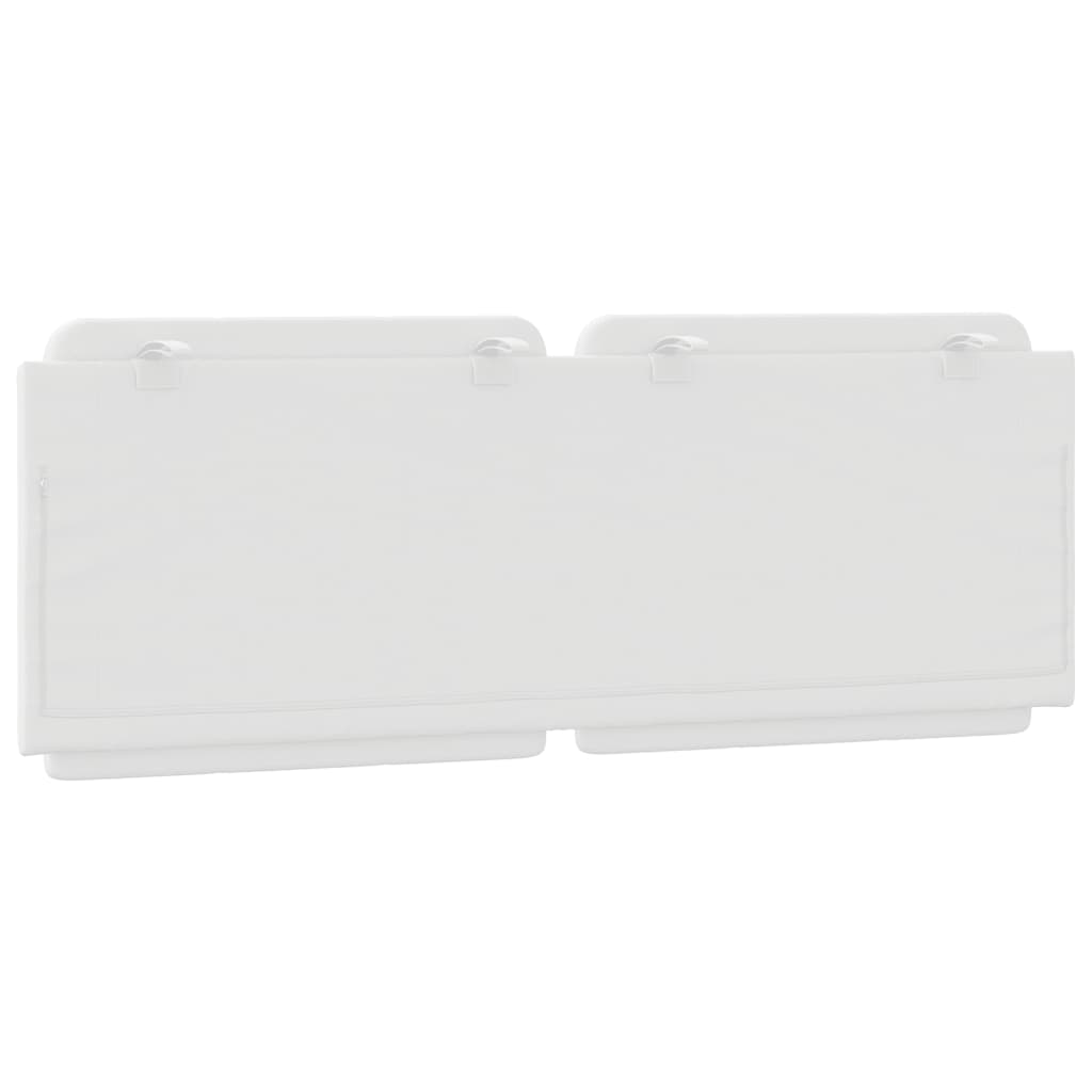 Coussin de tête de lit blanc 140 cm similicuir - XIOS