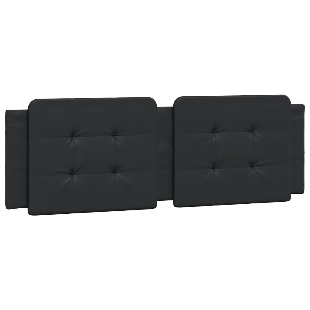 Coussin de tête de lit noir 160 cm similicuir - XIOS