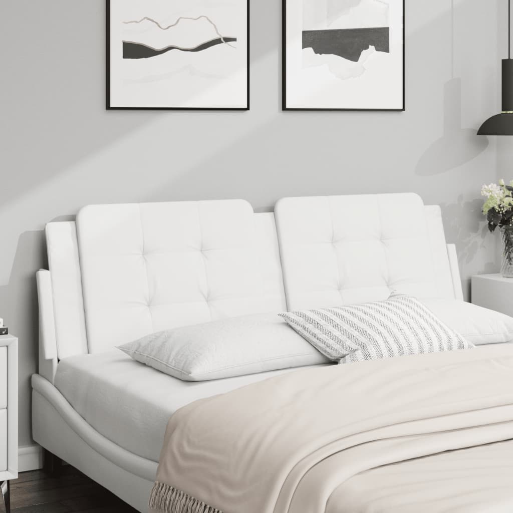 Coussin de tête de lit Zadar blanc 160 cm similicuir - XIOS