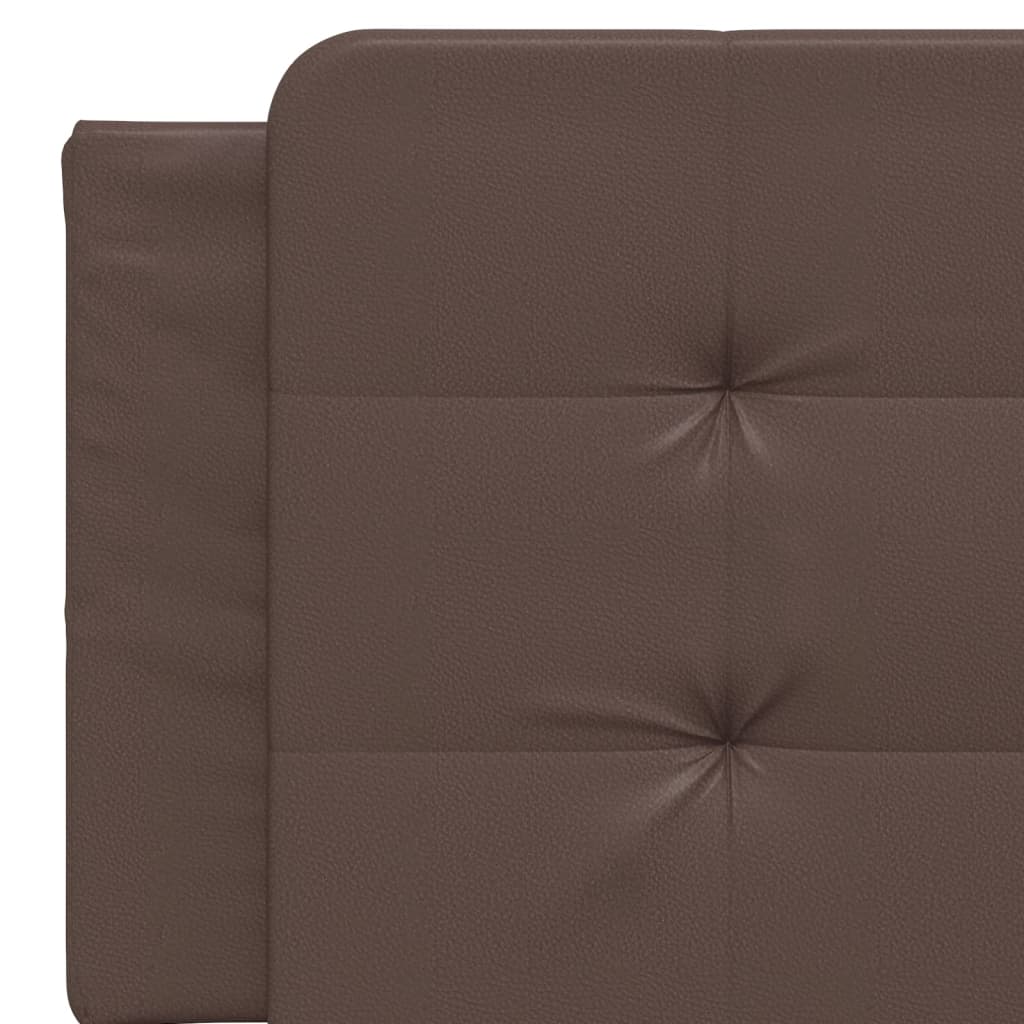 Coussin de tête de lit marron 160 cm similicuir - XIOS