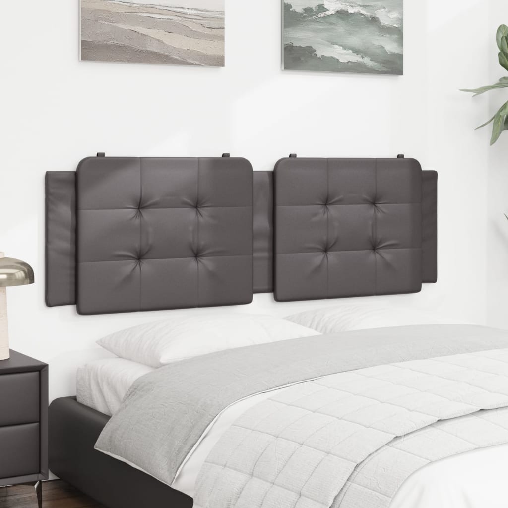 Coussin de tête de lit Zadar gris 160 cm similicuir - XIOS
