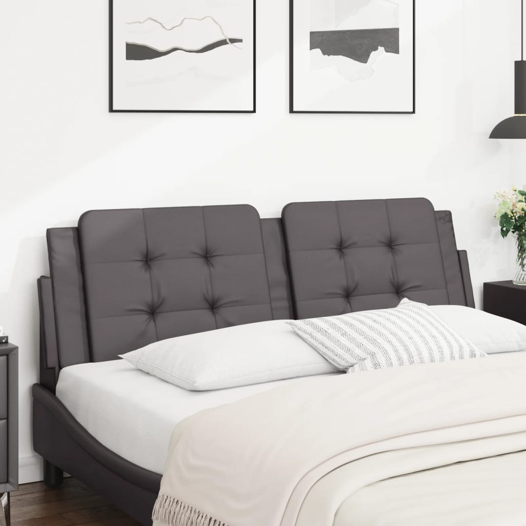 Coussin de tête de lit Zadar gris 160 cm similicuir - XIOS