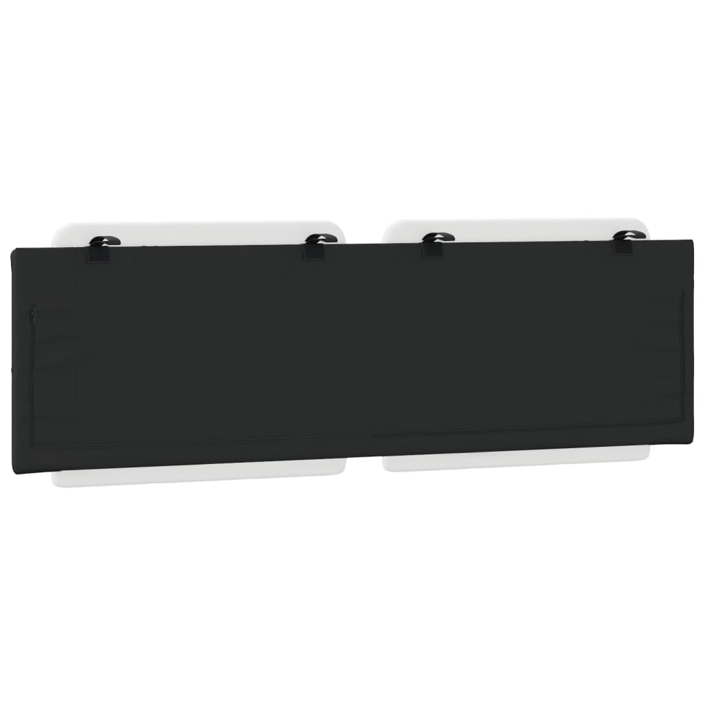 Coussin de tête de lit blanc et noir 160 cm similicuir - XIOS