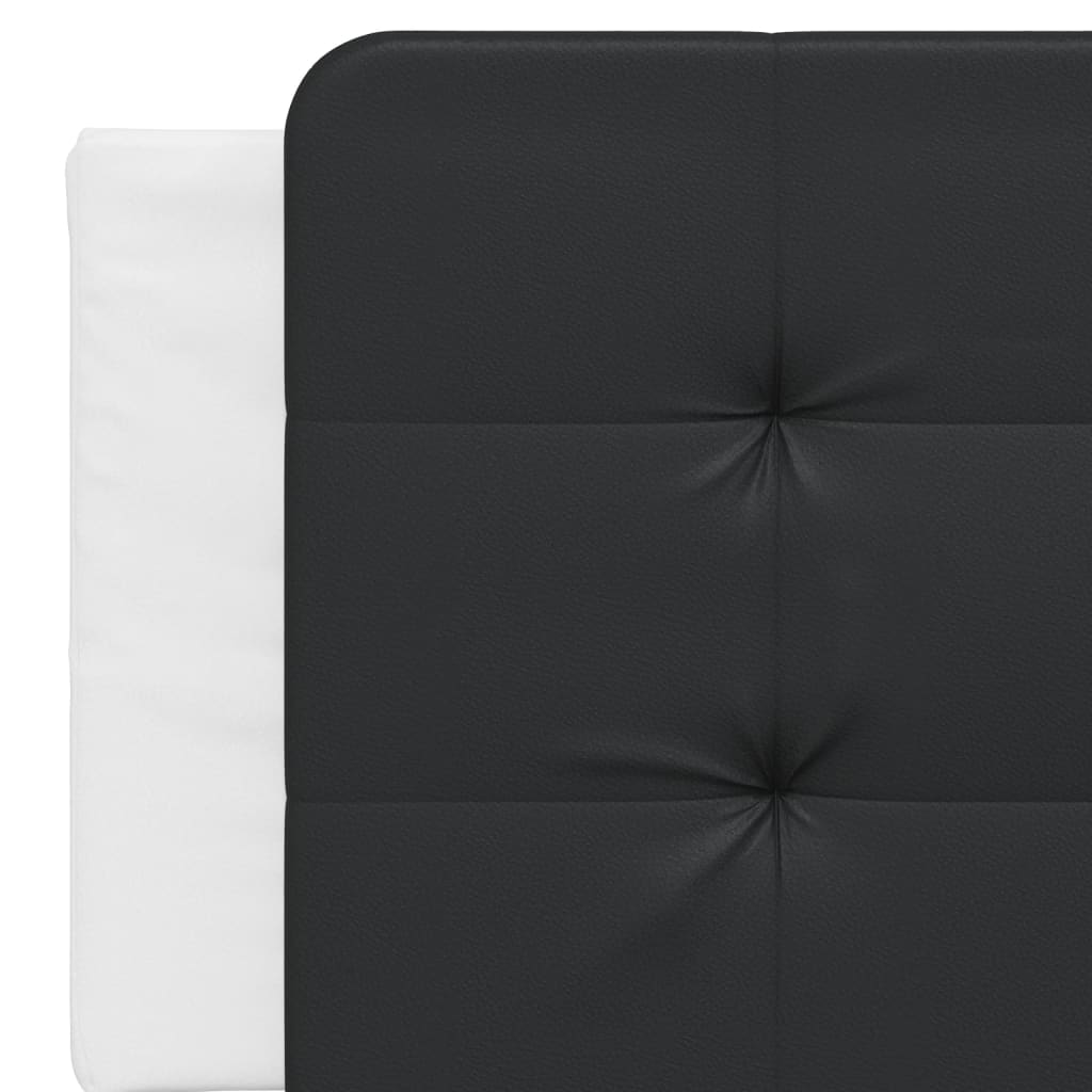 Coussin de tête de lit Zadar noir et blanc 160 cm similicuir - XIOS