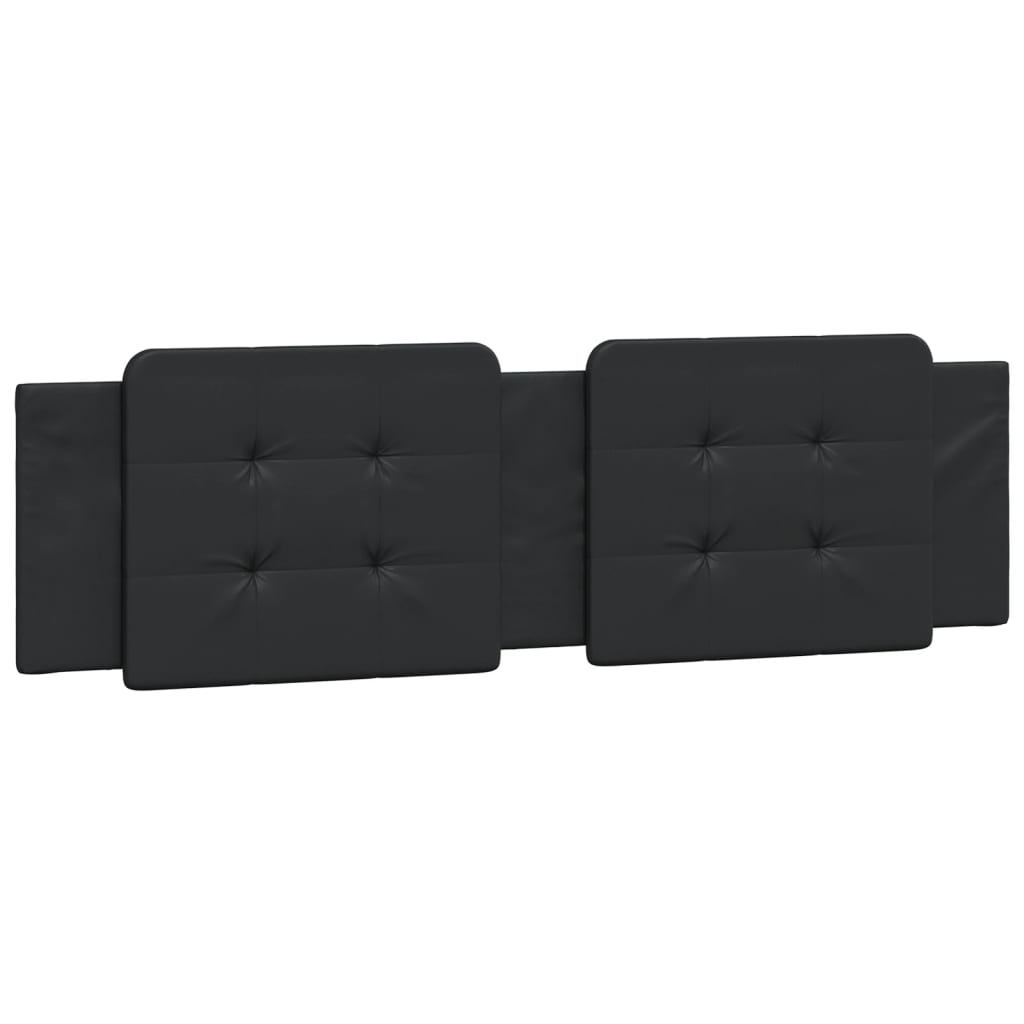 Coussin de tête de lit noir 180 cm similicuir - XIOS