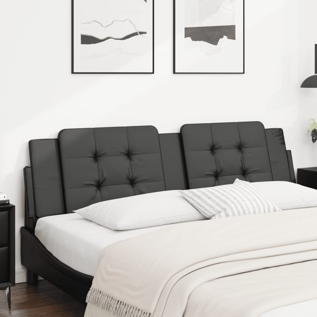 Coussin de tête de lit Zadar noir 180 cm similicuir - XIOS