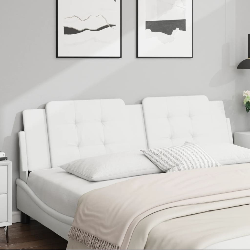 Coussin de tête de lit Zadar blanc 180 cm similicuir - XIOS