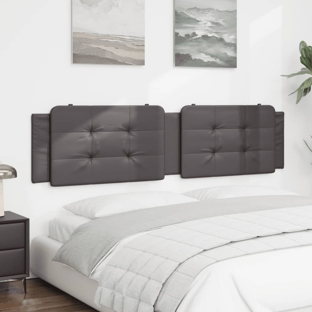 Coussin de tête de lit Zadar gris 200 cm similicuir - XIOS