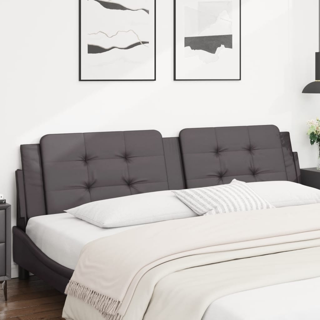 Coussin de tête de lit Zadar gris 200 cm similicuir - XIOS