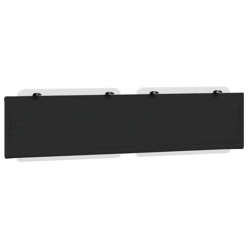 Coussin de tête de lit noir et blanc 200 cm similicuir - XIOS