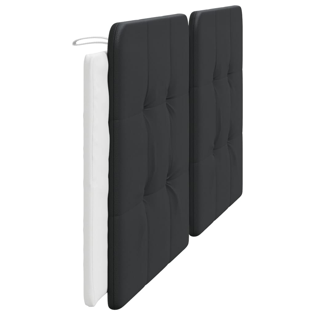 Coussin de tête de lit Zadar noir et blanc 200 cm similicuir - XIOS