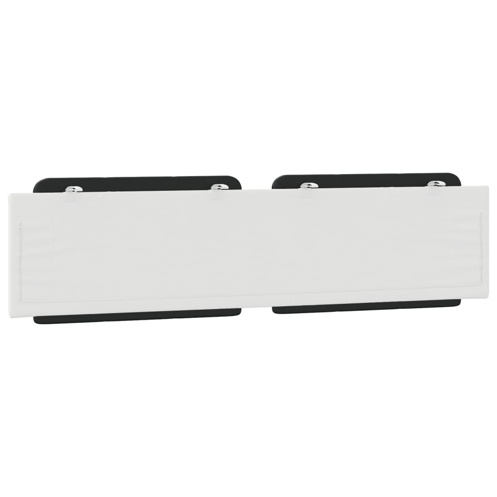 Coussin de tête de lit Zadar noir et blanc 200 cm similicuir - XIOS