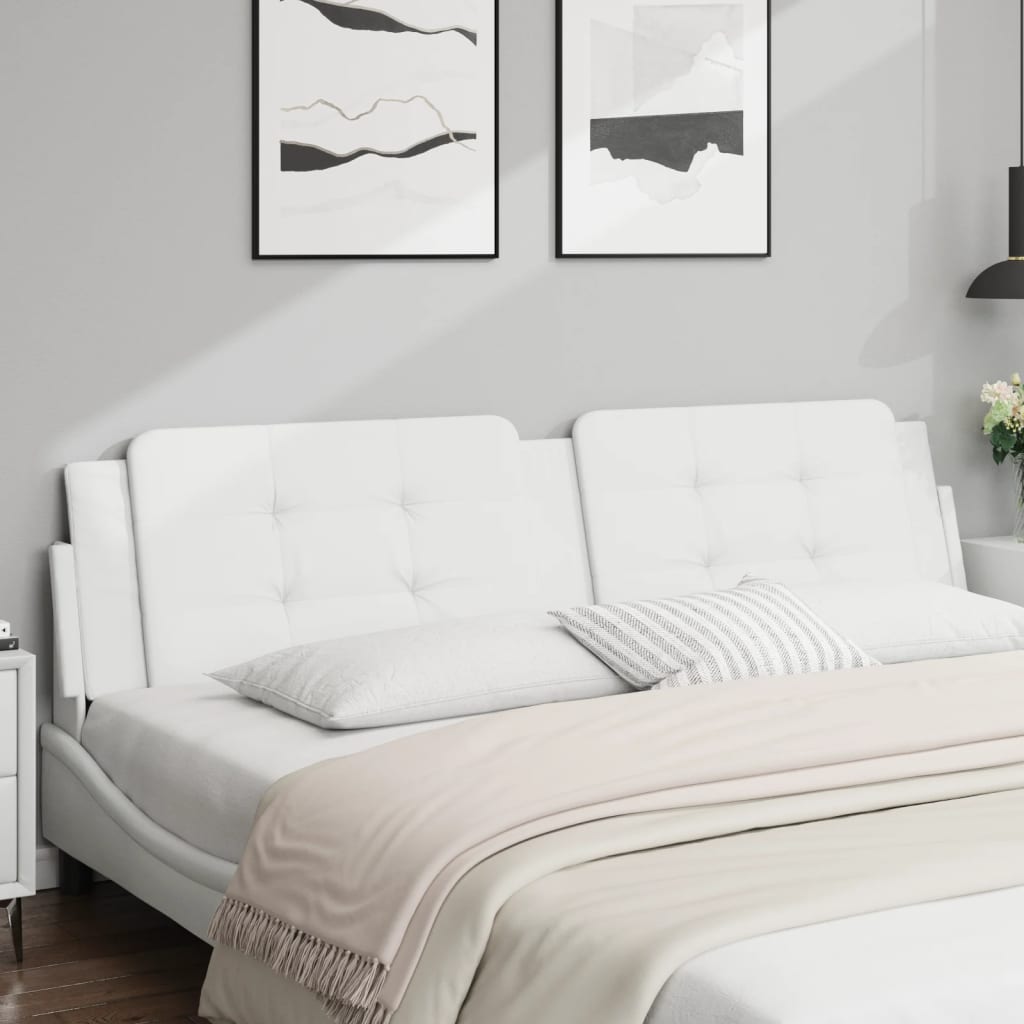 Coussin de tête de lit Zadar blanc 193 cm similicuir - XIOS