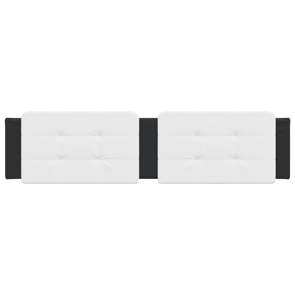 Coussin de tête de lit Zadar blanc et noir 193 cm similicuir - XIOS