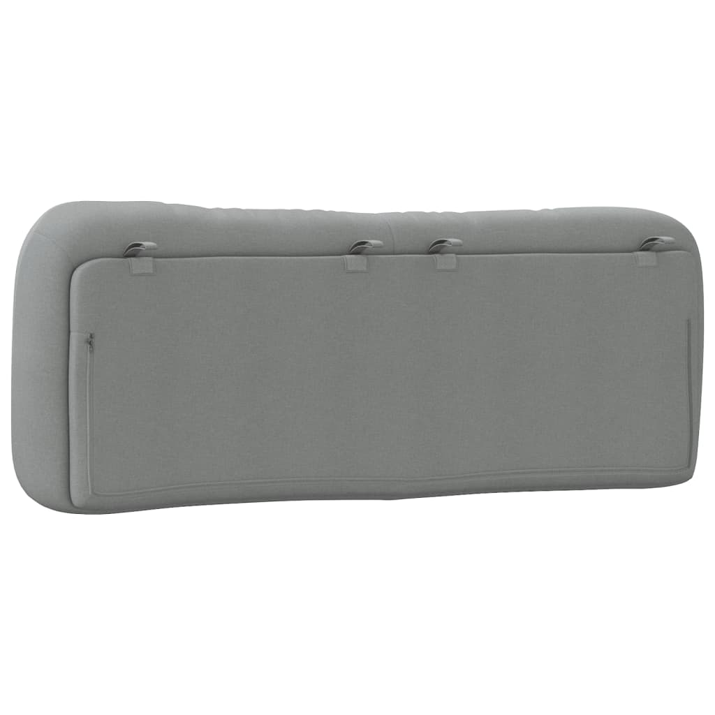 Coussin de tête de lit Hvar gris clair 137 cm tissu - XIOS
