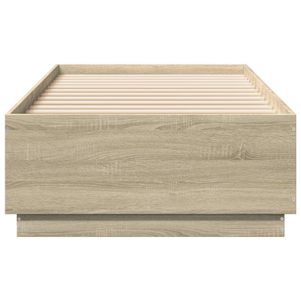 Cadre de lit avec LED sans matelas chêne sonoma 90x200 cm - XIOS