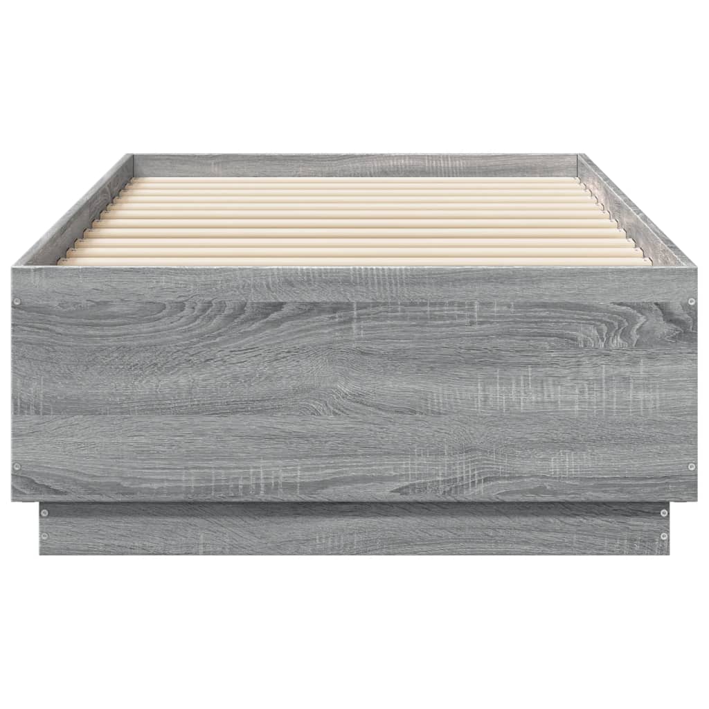 Cadre de lit avec LED sans matelas sonoma gris 90x190 cm - XIOS