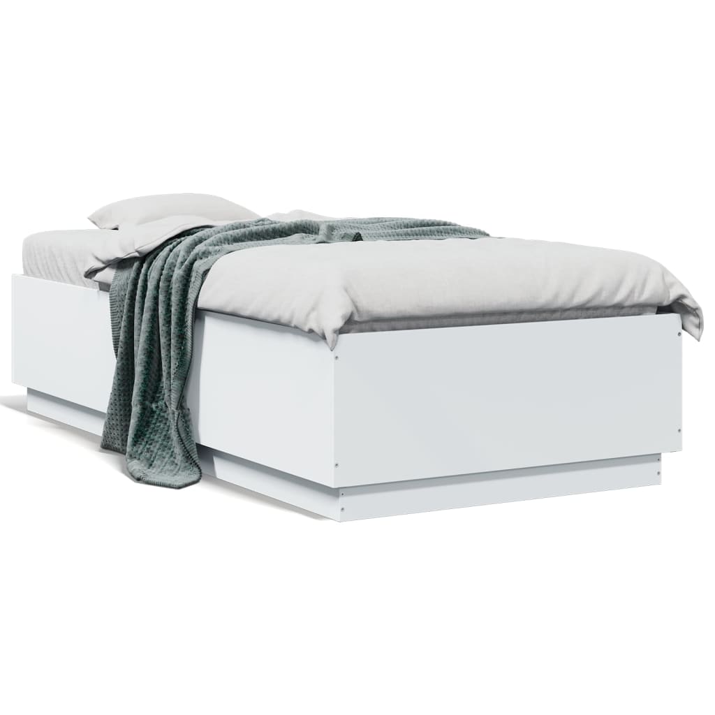 Cadre de lit sans matelas blanc 90x190 cm - XIOS