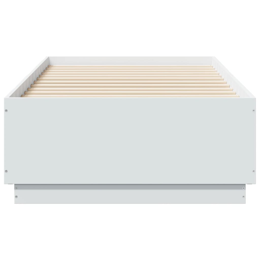 Cadre de lit sans matelas blanc 90x190 cm - XIOS