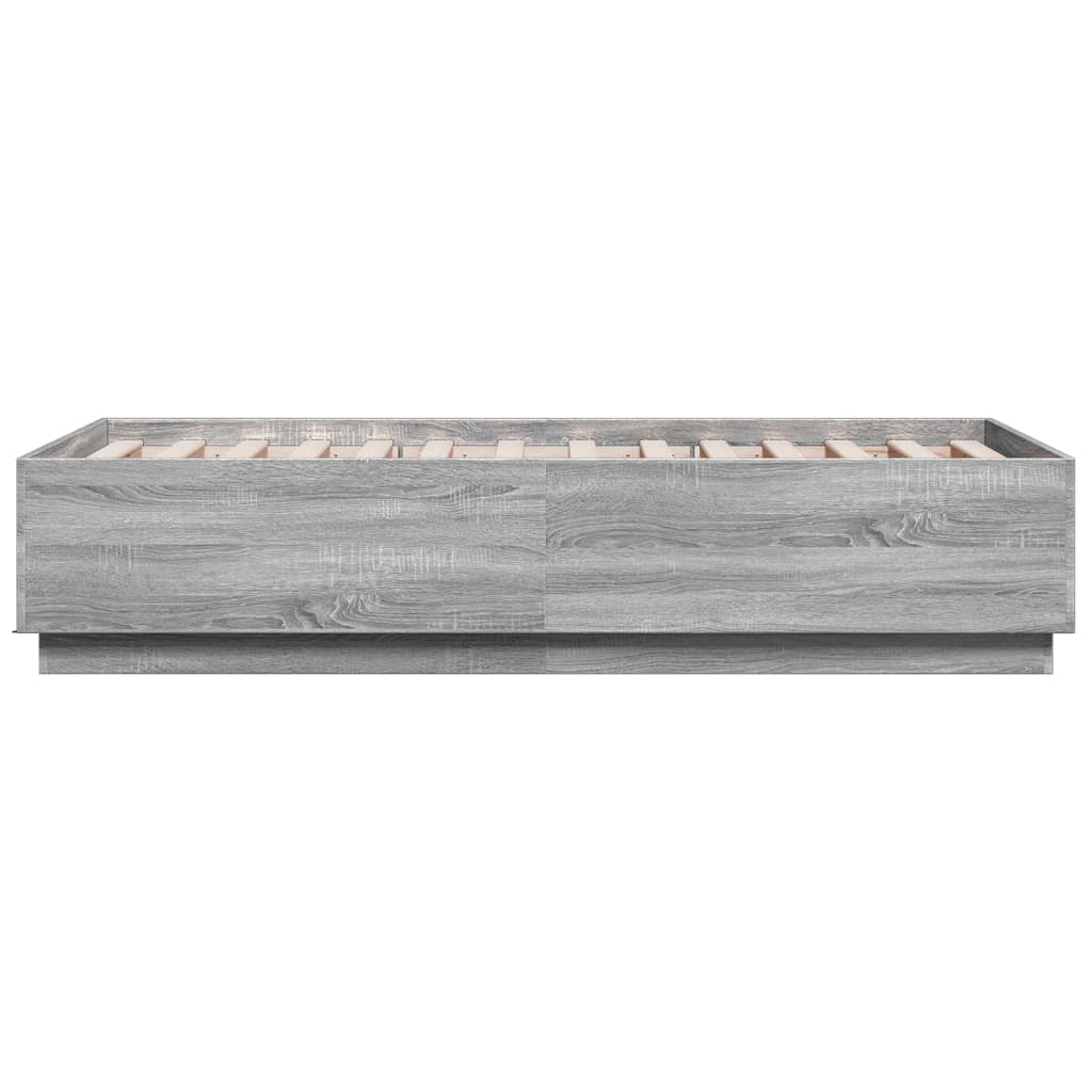 Cadre de lit sans matelas sonoma gris 90x190 cm - XIOS