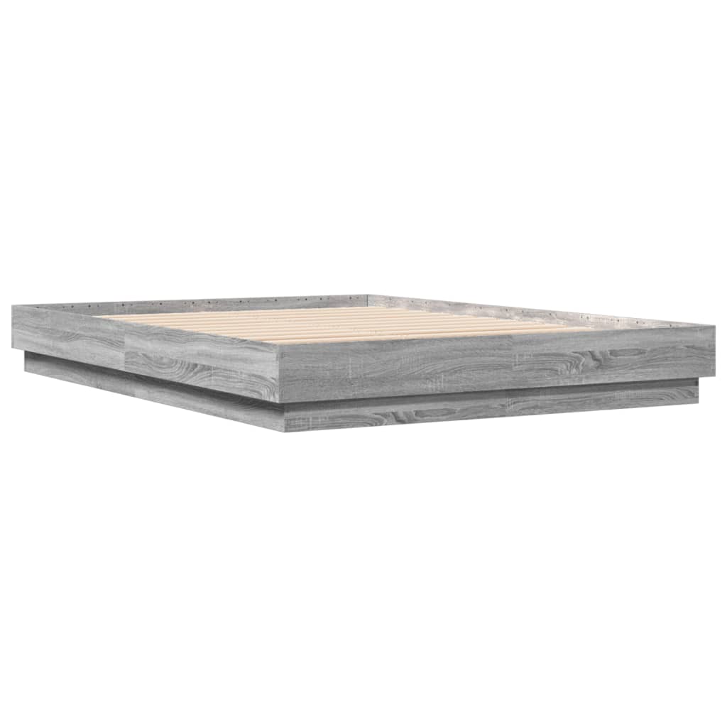 Cadre de lit avec LED sans matelas sonoma gris 160x200 cm - XIOS
