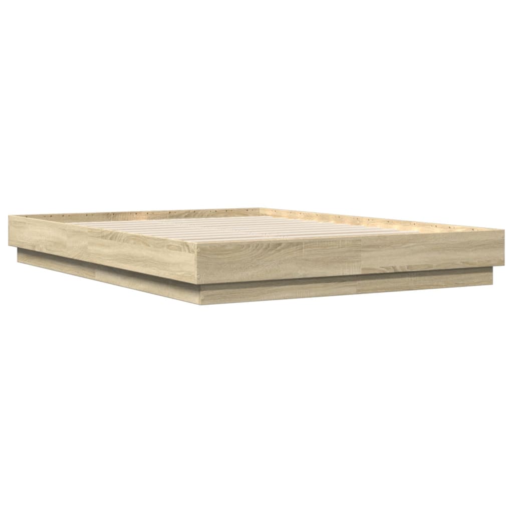 Cadre de lit avec LED sans matelas chêne sonoma 150x200 cm - XIOS