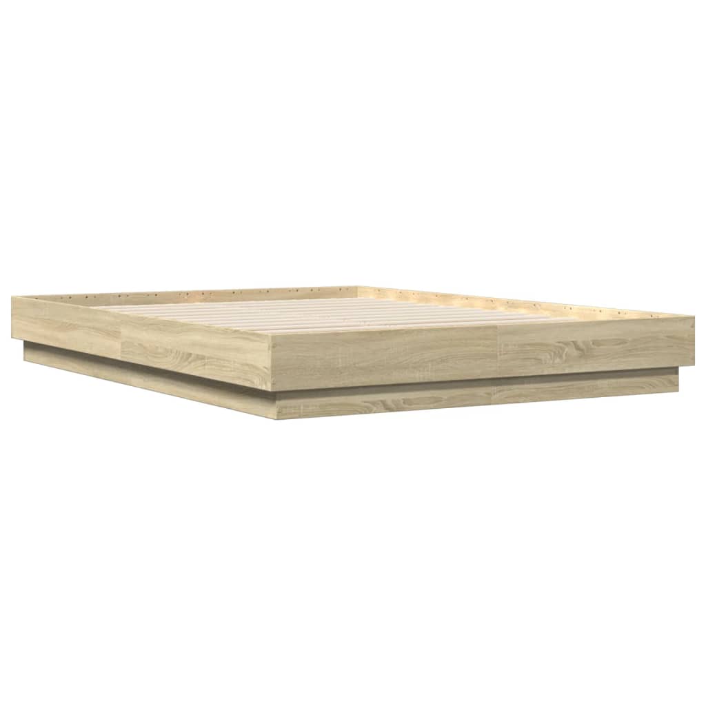Cadre de lit avec LED sans matelas chêne sonoma 150x200 cm - XIOS