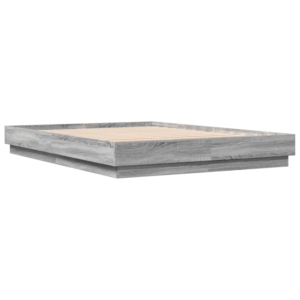 Cadre de lit avec LED sans matelas sonoma gris 150x200 cm - XIOS