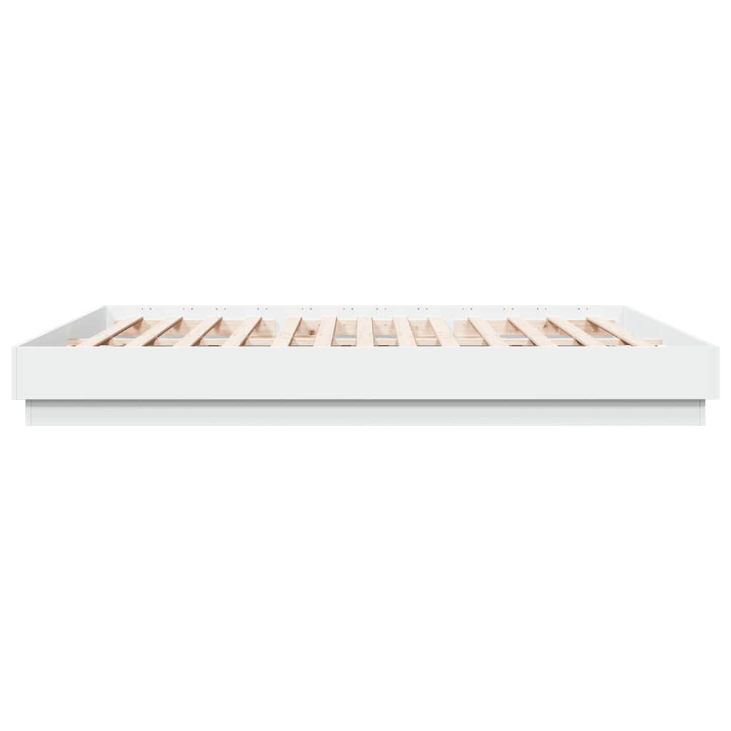 Cadre de lit sans matelas blanc 200x200 cm - XIOS